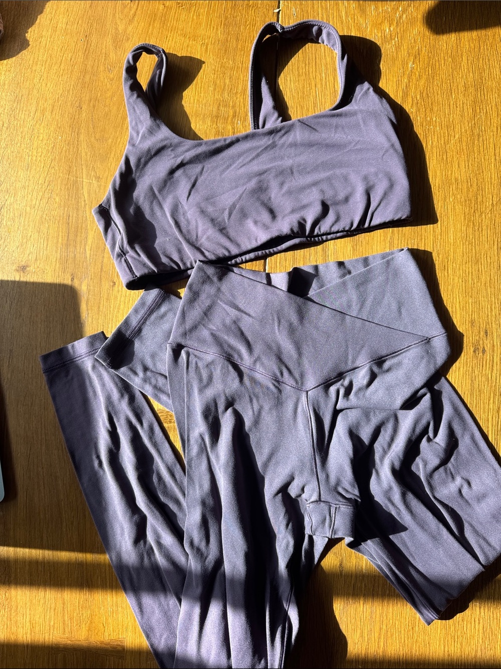 Off line by Aerie Everyday High-Waist Active Legging & Sports Bra Set - plum